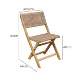 Oakglen Outdoors Byron Acacia Wood Outdoor Bistro Set