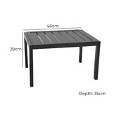Oakglen Outdoors 2 Piece Eaglemont Sun Lounge &amp; Table Set