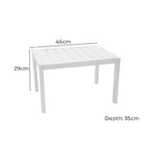 Oakglen Outdoors 2 Piece Eaglemont Sun Lounge &amp; Table Set