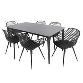 Oakglen Outdoors Celeste Outdoor Dining Table &amp; Chair Set