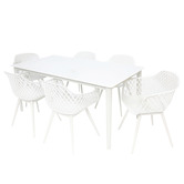 Oakglen Outdoors Celeste Outdoor Dining Table &amp; Chair Set