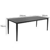 Oakglen Outdoors Celeste Outdoor Dining Table &amp; Chair Set