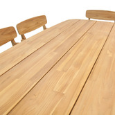 Oakglen Outdoors 6 Seater Draven Teak Wood Outdoor Dining Set