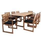 Oakglen Outdoors 8 Seater Jarlath Clado Wood Outdoor Dining Set