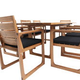 Oakglen Outdoors 8 Seater Jarlath Clado Wood Outdoor Dining Set