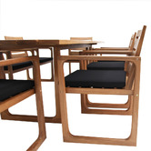 Oakglen Outdoors 8 Seater Jarlath Clado Wood Outdoor Dining Set