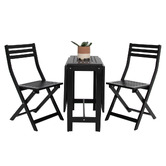 Oakglen Outdoors 2 Seater Ozul Acacia Wood Outdoor Foldable Bistro Set