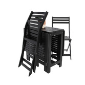 Oakglen Outdoors 2 Seater Ozul Acacia Wood Outdoor Foldable Bistro Set