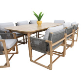 Oakglen Outdoors Adrienne Acacia Wood Outdoor Dining Set