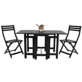 Oakglen Outdoors 2 Seater Ozul Acacia Wood Outdoor Foldable Bistro Set