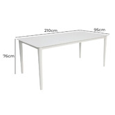 Oakglen Outdoors Bernia Outdoor Dining Table