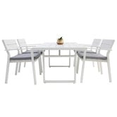 Oakglen Outdoors 4 Seater Dallas Outdoor Dining Set