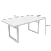Oakglen Outdoors 4 Seater Dallas Outdoor Dining Set