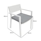 Oakglen Outdoors 4 Seater Dallas Outdoor Dining Set