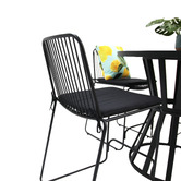Oakglen Outdoors 4 Seater Zephirine Outdoor Bar Table &amp; Stool Set