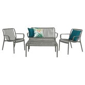 Oakglen Outdoors 4 Seater Sutton Outdoor Lounge Set