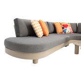 Oakglen Outdoors 5 Seater Oriane Outdoor Modular Lounge Set