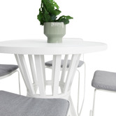 Oakglen Outdoors 4 Seater Vale Outdoor Bar Table &amp; Stool Set