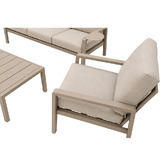 Oakglen Outdoors 5 Seater Cecily Steel Outdoor Lounge Set