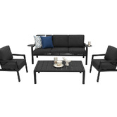 Oakglen Outdoors 5 Seater Cecily Steel Outdoor Lounge Set