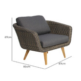 Oakglen Outdoors 5 Seater Astor Outdoor Lounge Set
