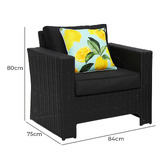 Oakglen Outdoors 2 Seater Indira Outdoor Lounge Set