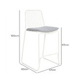 Oakglen Outdoors 4 Seater Vale Outdoor Bar Table &amp; Stool Set