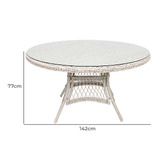 Oakglen Outdoors 6 Seater Celestine Outdoor Dining Table &amp; Chair Set