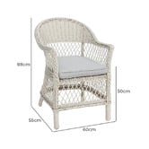 Oakglen Outdoors 6 Seater Celestine Outdoor Dining Table &amp; Chair Set
