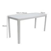 Oakglen Outdoors Lorcan Extendable Outdoor  Bar Table