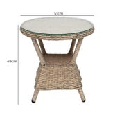 Oakglen Outdoors 2 Seater Daphne Outdoor Lounge Set
