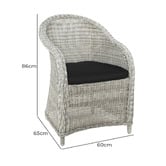 Oakglen Outdoors Noven Aluminium Outdoor Dining Chair