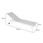 Oakglen Outdoors 3 Piece Rosalind Sun Lounge Set
