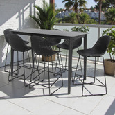 Oakglen Outdoors 6 Seater Casen Outdoor Bar Table &amp; Stool Set