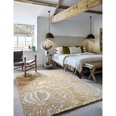 Sanderson Ochre Cantaloupe Hand-Tufted Wool Rug