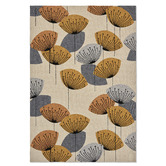 Sanderson Brown Dandelion Clocks Outdoor Rug