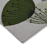 Sanderson Grey Dandelion Clocks Outdoor Rug