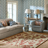 Sanderson Russet Brown Woodland Glade Hand-Tufted Rug