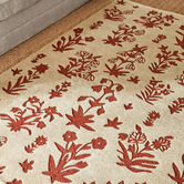 Sanderson Russet Brown Woodland Glade Hand-Tufted Rug