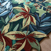 Sanderson Forest Green Robin&#039;s Wood Hand-Tufted Rug