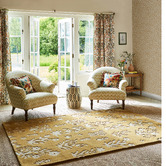 Sanderson Gold Woodland Glade Hand-Tufted Rug