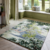 Sanderson Forest Green Ancient Canopy Hand-Tufted Rug