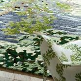 Sanderson Forest Green Ancient Canopy Hand-Tufted Rug