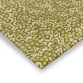 Sanderson Olive Truffle Hand-Tufted Outdoor Rug