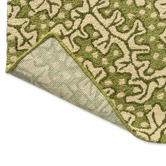 Sanderson Olive Truffle Hand-Tufted Outdoor Rug
