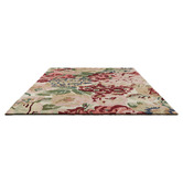 Sanderson Red Rose &amp; Peony Hand-Tufted Pure New Wool Rug