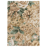 Sanderson Birch Rose &amp; Peony Hand-Tufted Pure New Wool Rug