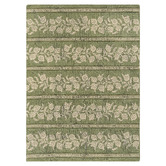 Sanderson Forest Green Anaar Hand-Tufted Pure New Wool Rug