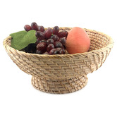 Natura Kitchen Whitewash Rattan Fruit Bowl