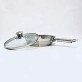 Natura Kitchen 2 Piece Nova Star 20cm Stainless Steel Frypan &amp; Lid Set